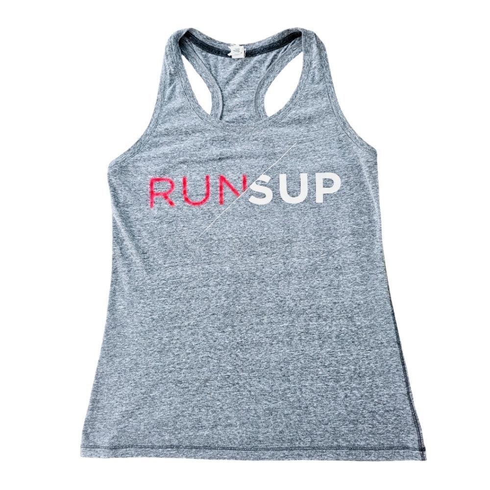 Alo -1603 Runsup Grey Tank Top Fits a‎ Small